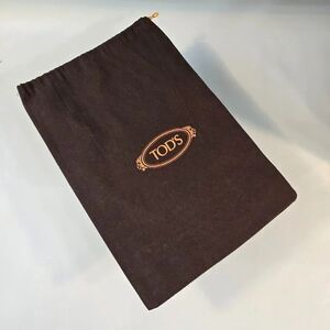 TOD'S Italy Brown Shoe Bag Drawstring Dust Cover Storage Pouch